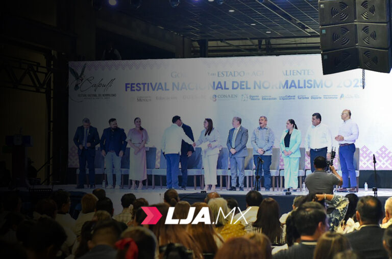 La gobernadora de Aguascalientes inauguró el Festival Nacional del Normalismo Calpulli 2025