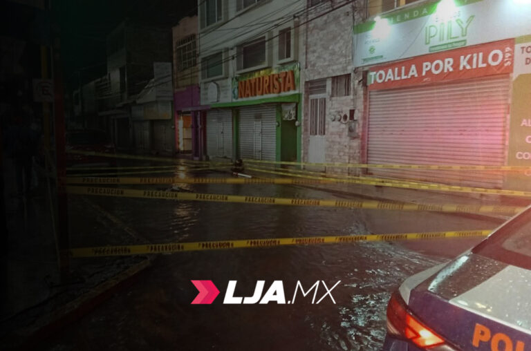 Presidente municipal de Aguascalientes Leonardo Montañez atiende afectaciones tras intensa lluvia de este martes