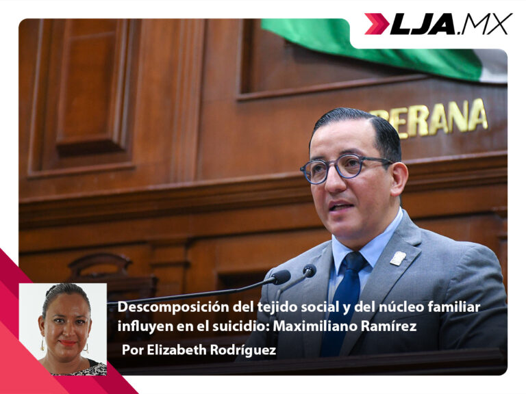 Descomposición del tejido social y del núcleo familiar influyen en el suicidio: Maximiliano Ramírez