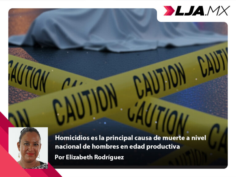 Homicidios es la principal causa de muerte a nivel nacional de hombres en edad productiva