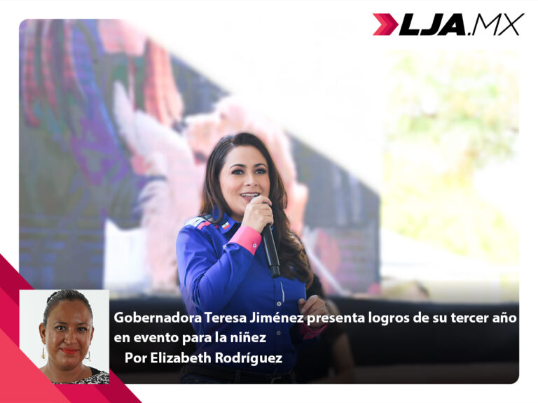 Gobernadora Teresa Jiménez presenta logros de su tercer año en evento para la niñez
