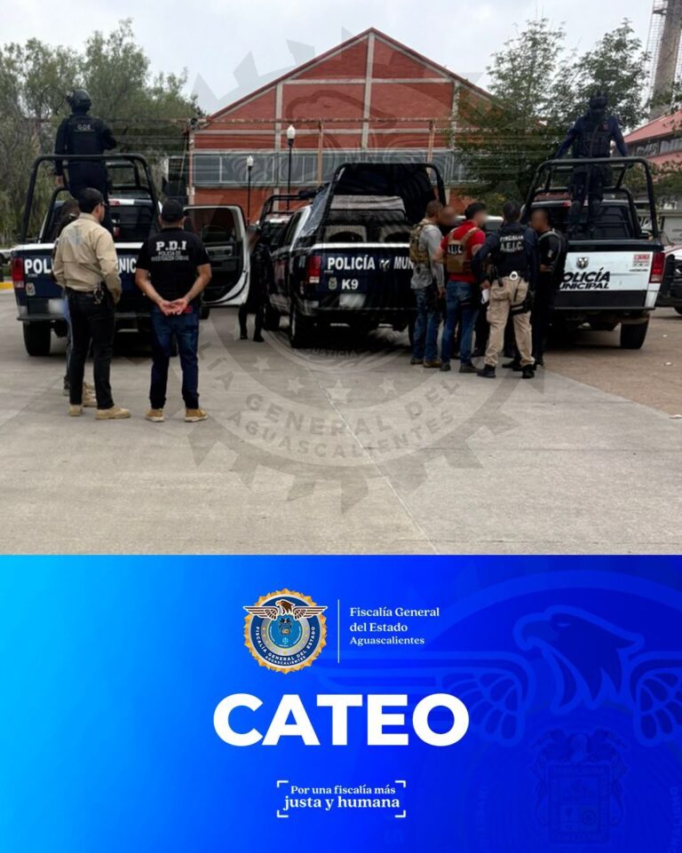 Fiscalía General del Estado de Aguascalientes ejecuta cateos contra “Las Pacheco”