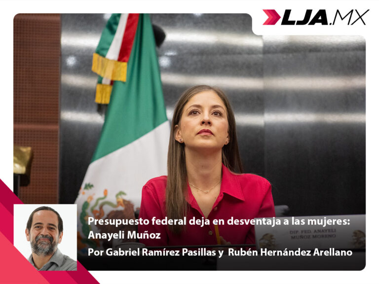 Presupuesto federal deja en desventaja a las mujeres: Anayeli Muñoz
