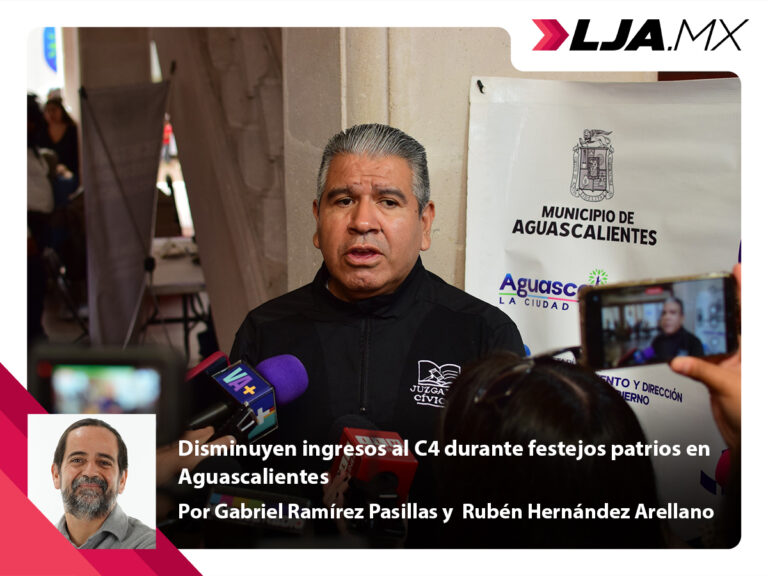 Disminuyen ingresos al C4 durante festejos patrios en Aguascalientes