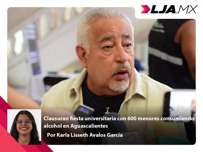 Clausuran fiesta universitaria con 600 menores consumiendo alcohol en Aguascalientes