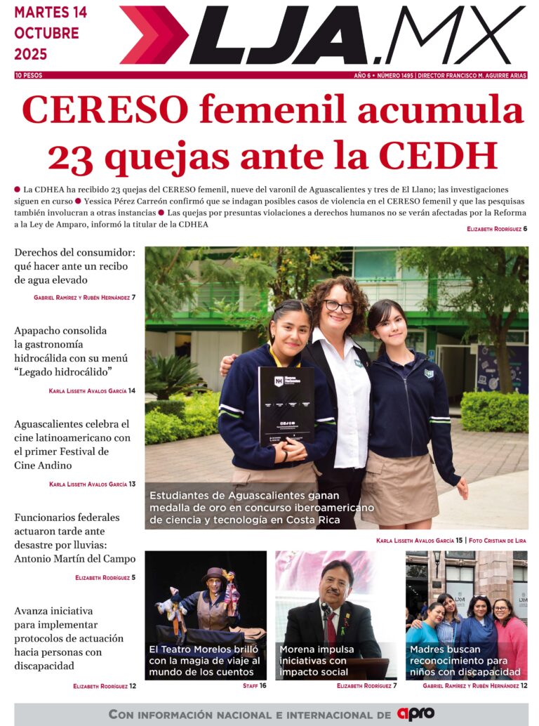 CERESO femenil acumula 23 quejas ante la CEDH y más en LJA.MX edición 14/10/2025