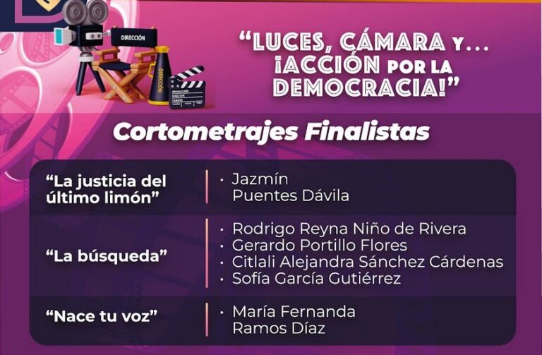 Difunde IEE a finalistas de concurso de cortometrajes en Aguascalientes