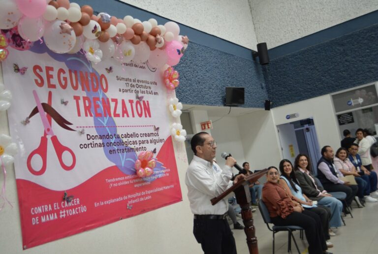 SSG impulsa el Trenzatón en el Hospital de Especialidades Materno Infantil de León, Guanajuato