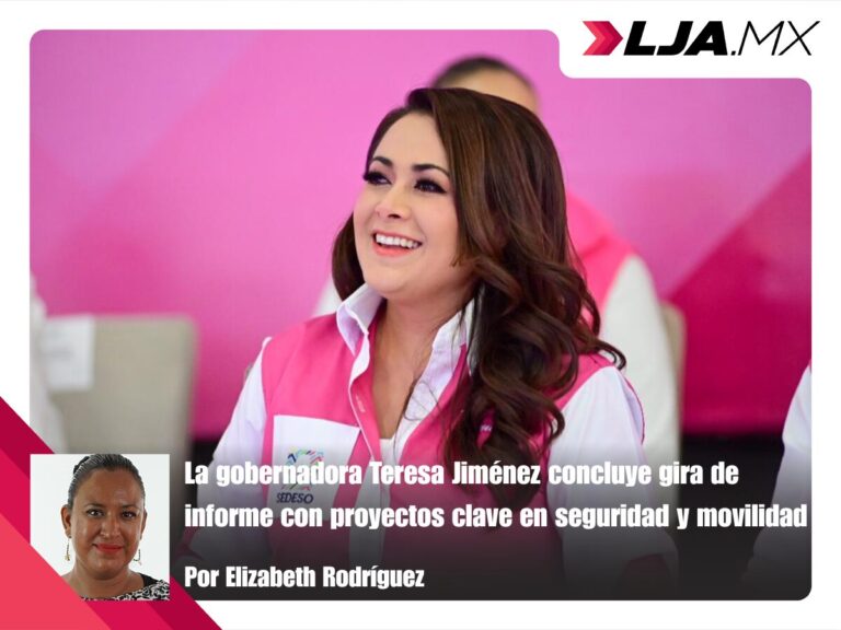 La gobernadora Teresa Jiménez concluye gira de informe con proyectos clave en seguridad y movilidad