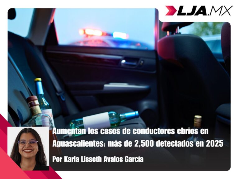 Aumentan los casos de conductores ebrios en Aguascalientes: más de 2,500 detectados en 2025