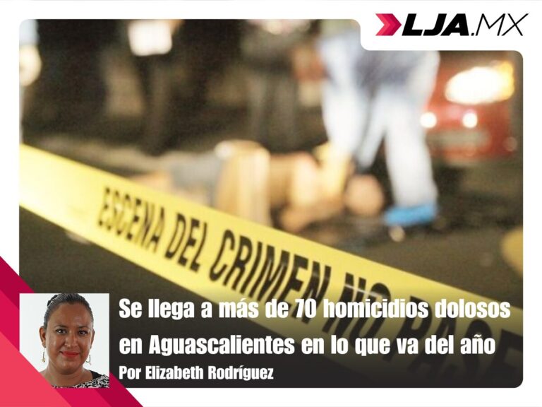 Se llega a más de 70 homicidios dolosos en Aguascalientes en lo que va del año