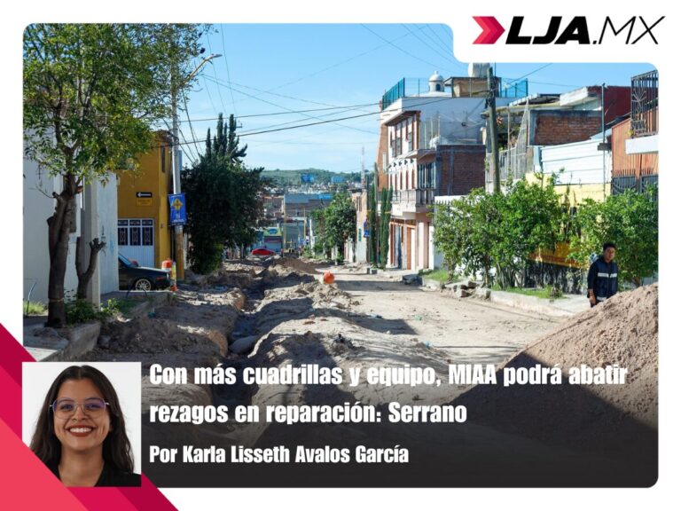 Con más cuadrillas y equipo, MIAA podrá abatir rezagos en reparación: Serrano