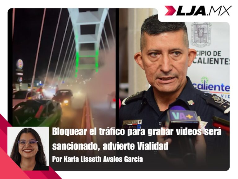 Bloquear el tráfico para grabar videos será sancionado, advierte Vialidad