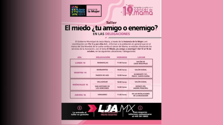 Jesús María impulsa la prevención del cáncer de mama en todas las delegaciones