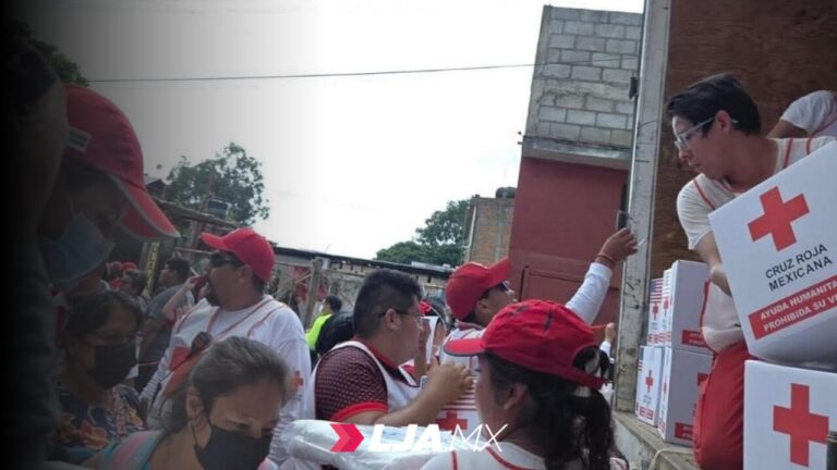 Cruz Roja Aguascalientes brinda apoyo humanitario en Poza Rica, Veracruz