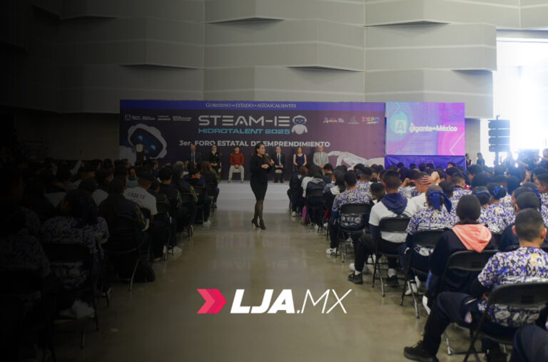 La gobernadora de Aguascalientes Teresa Jiménez inauguró el Foro “STEAM-IE Hidrotalent 2025”