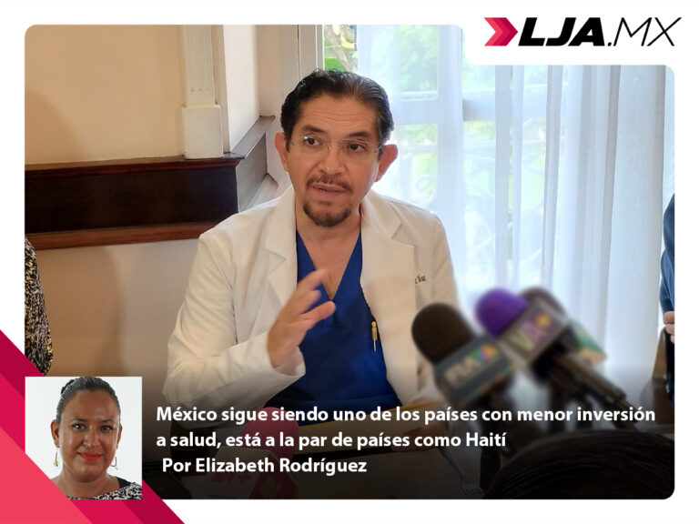México sigue siendo uno de los países con menor inversión a salud, está a la par de países como Haití