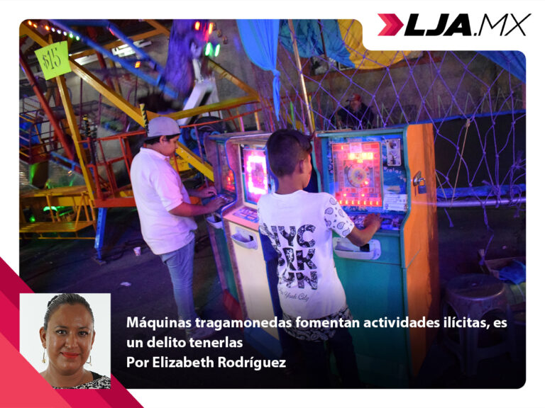 Máquinas tragamonedas fomentan actividades ilícitas, es un delito tenerlas
