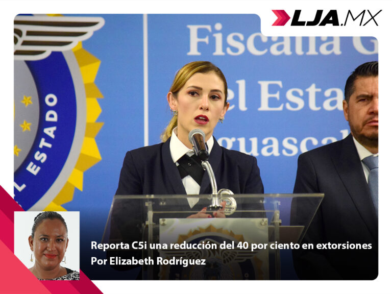 Reporta C5i una reducción del 40 por ciento en extorsiones en Aguascalientes