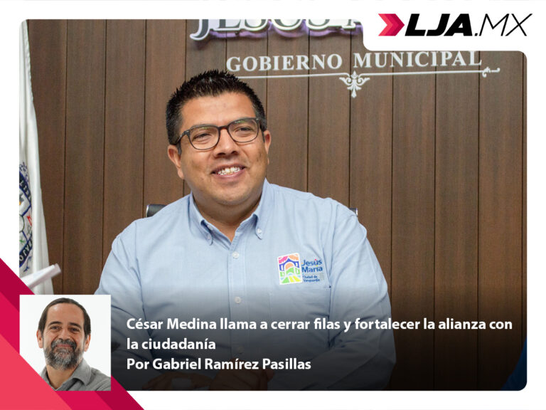 El presidente municipal de Jesús María César Medina llama a cerrar filas y fortalecer la alianza con la ciudadanía