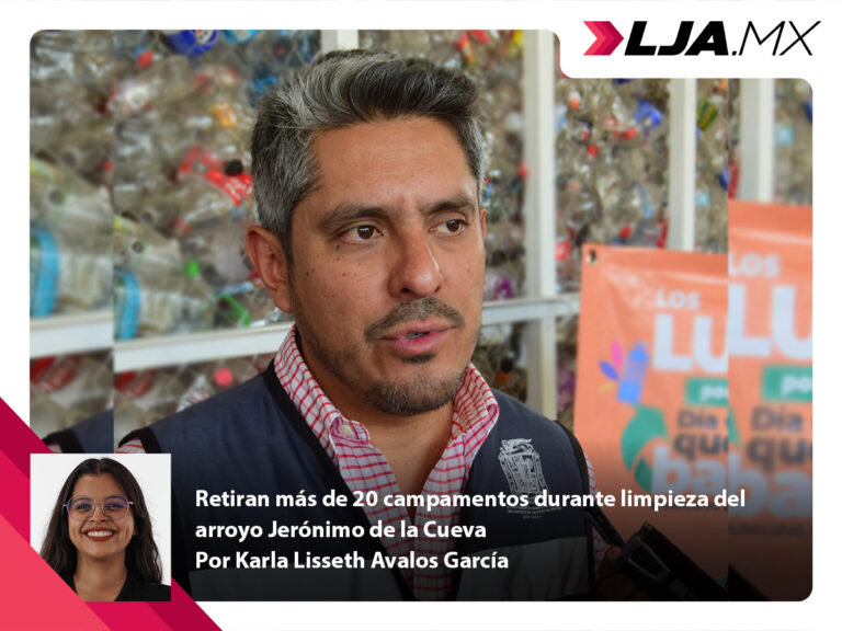 Retiran más de 20 campamentos durante limpieza del arroyo Jerónimo de la Cueva en Aguascalientes