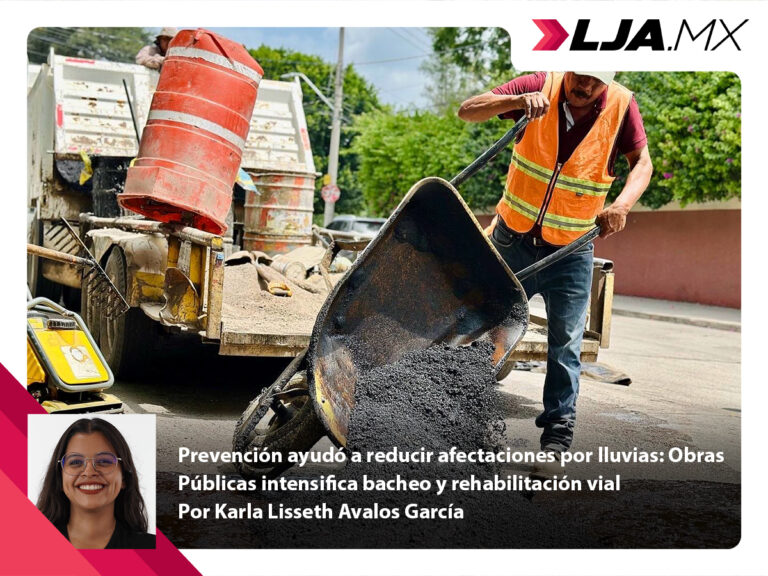 Prevención ayudó a reducir afectaciones por lluvias: Obras Públicas intensifica bacheo y rehabilitación vial