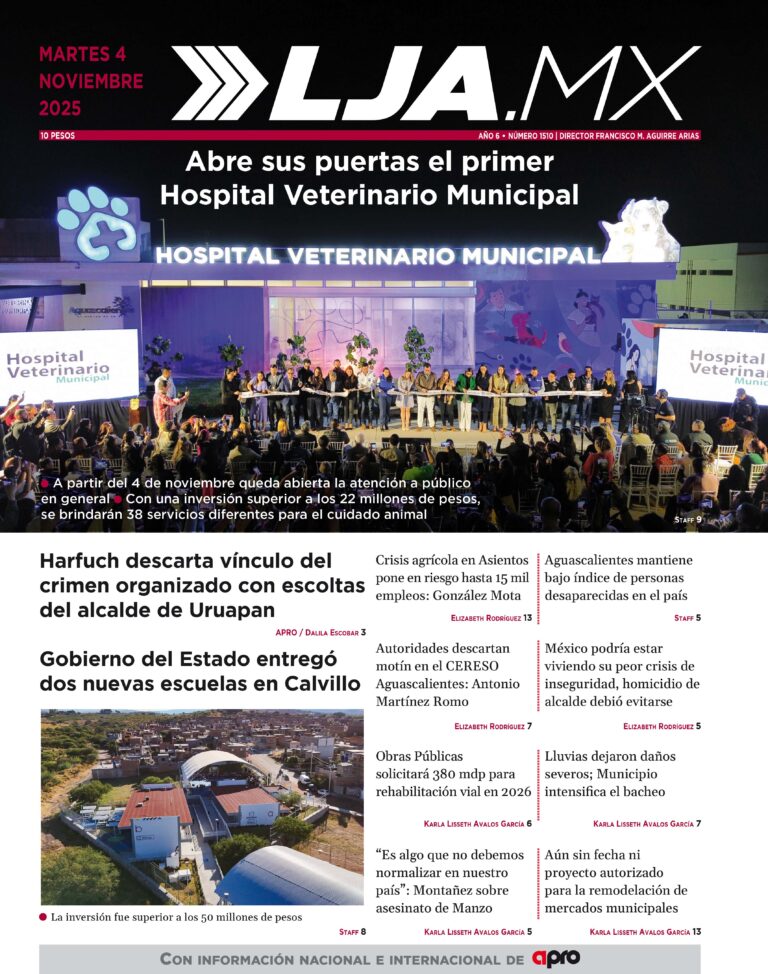 Abre sus puertas el primer Hospital Veterinario Municipal y más en LJA.MX, edición 4/11/2025