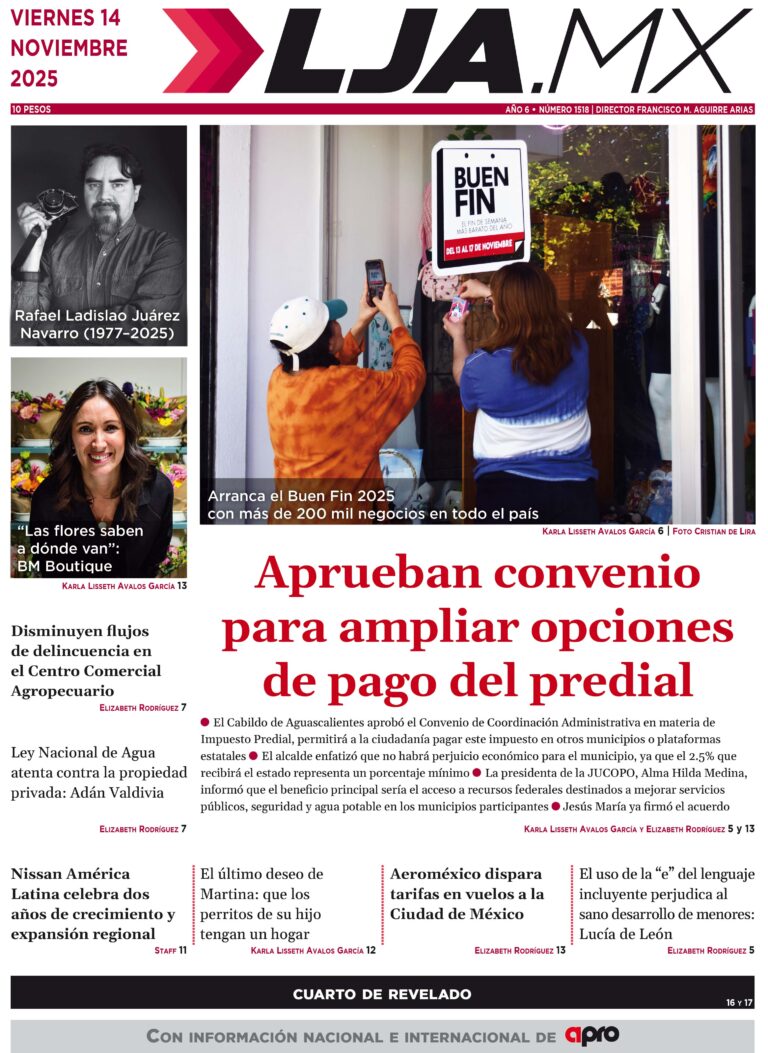 Aprueban convenio para ampliar opciones de pago del predial y más en LJA.MX, edición 14/11/2025