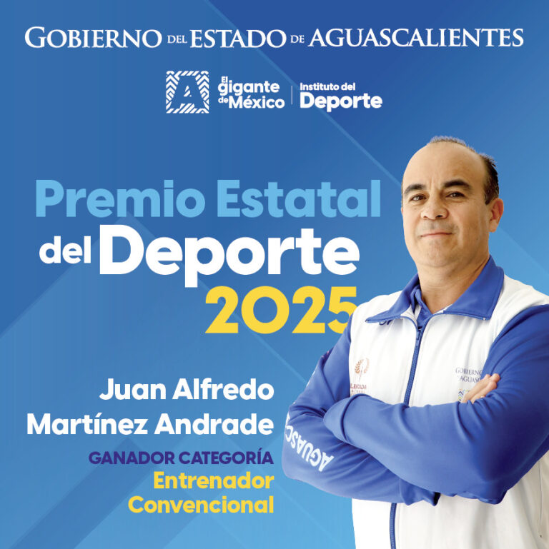 Reconocen a ganadores del Premio Estatal del Deporte 2025 en Aguascalientes