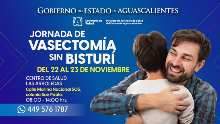 Aguascalientes impulsa la salud masculina con jornada gratuita de vasectomía sin bisturí