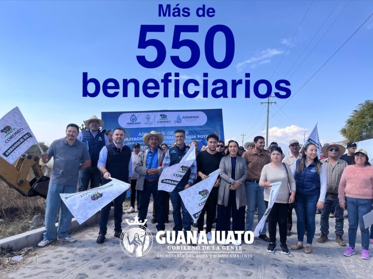 Agua potable para familias de La Huerta en Coroneo, Guanajuato