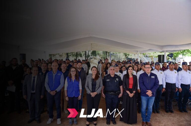 Gobernadora de Aguascalientes supervisa la construcción del nuevo edificio de prácticas policiales