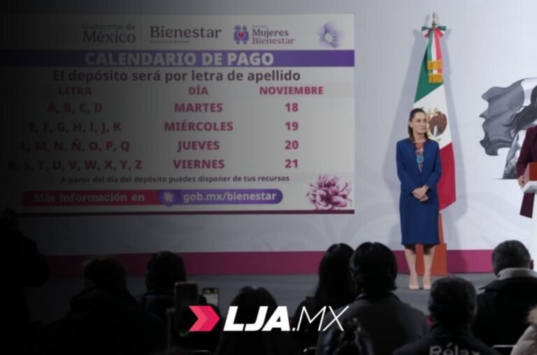 Del 18 al 21 de noviembre inicia pago a nuevas beneficiarias de la Pensión Mujeres Bienestar