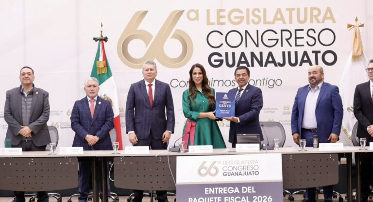 Entrega Gobernadora el Paquete Fiscal 2026 al Congreso del Estado de Guanajuato