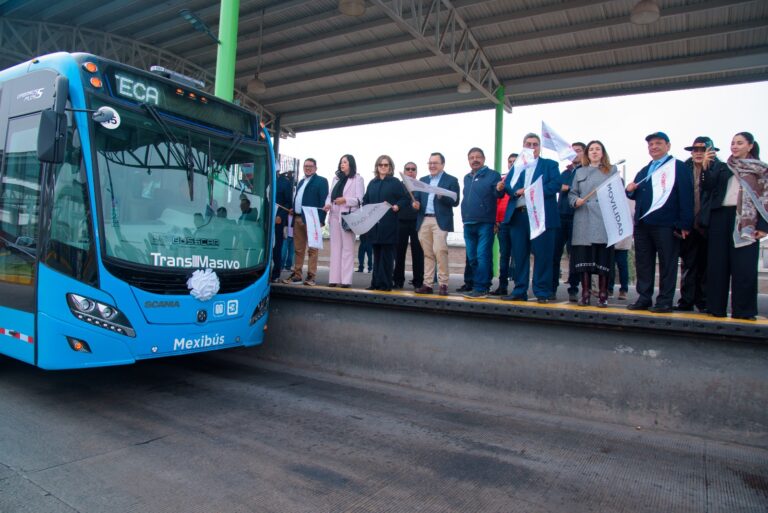 Daniel Sibaja encabeza renovación del Mexibús Línea I con 15 nuevas unidades en Ecatepec
