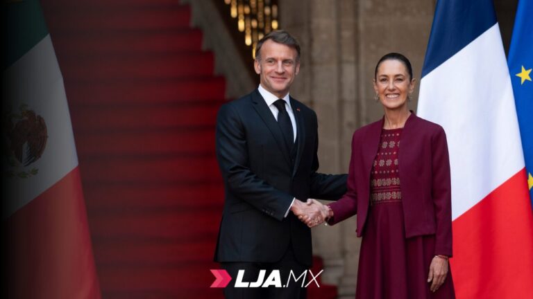 Renuevan México y Francia su relación bilateral; el Presidente Macron y Claudia Sheinbaum se reúnen en Palacio Nacional