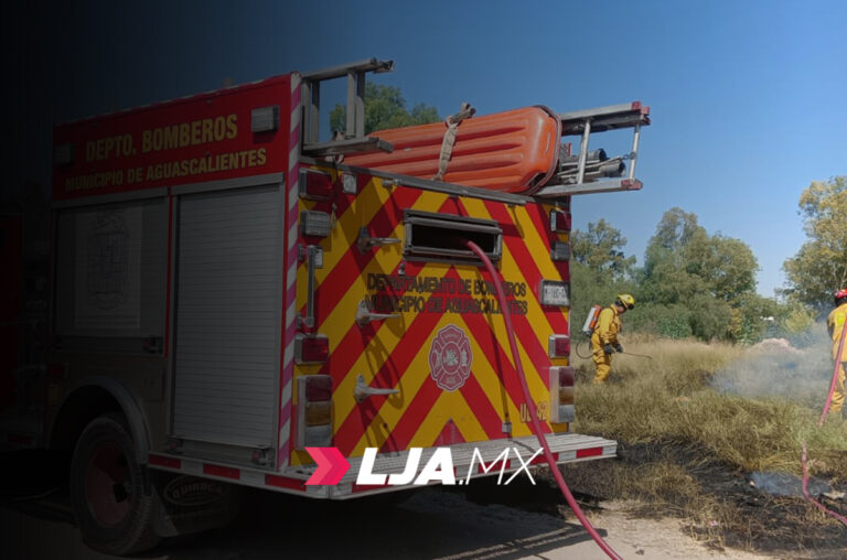 Municipio de Aguascalientes atiende aumento de incendios de pasto seco