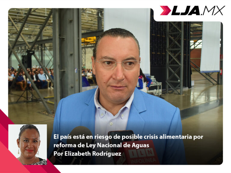 El país está en riesgo de posible crisis alimentaria por reforma de Ley Nacional de Aguas