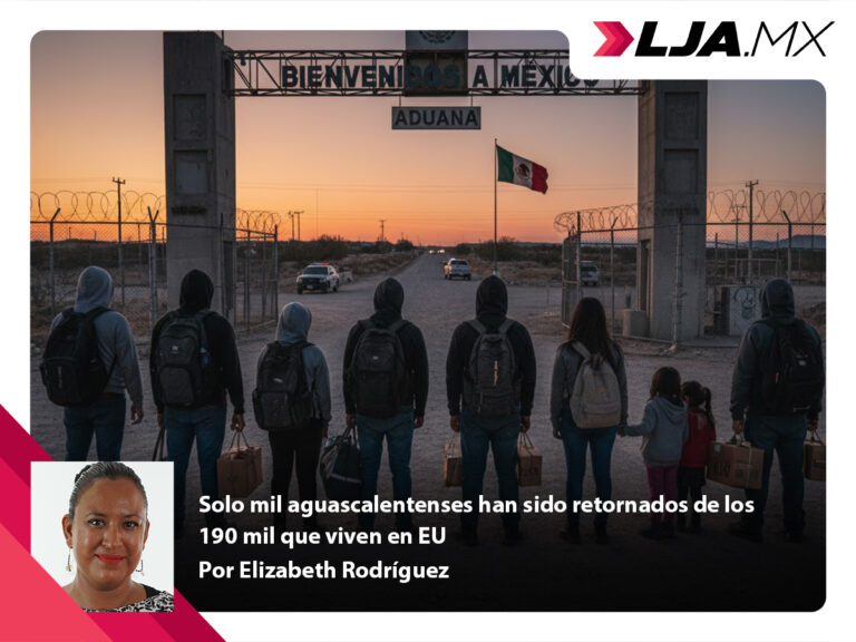 Solo mil aguascalentenses han sido retornados de los 190 mil que viven en EU