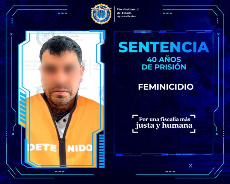 Fiscalía obtiene sentencia condenatoria de 40 años por feminicidio