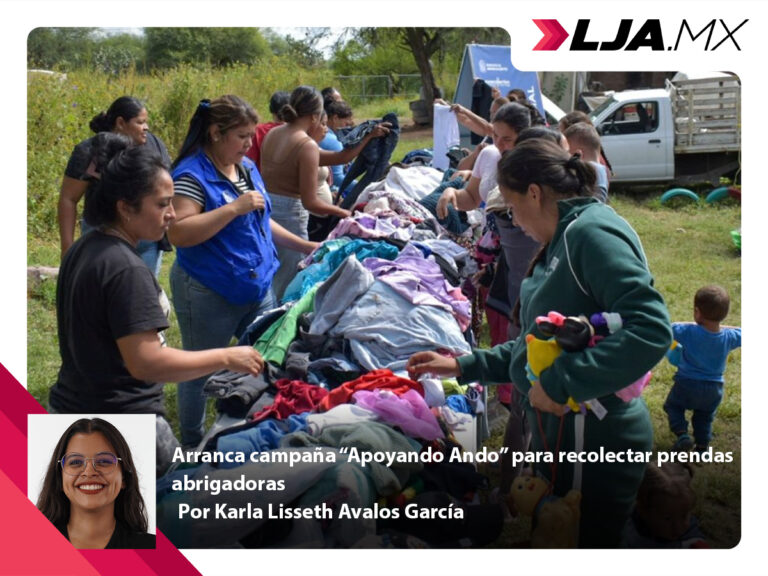 Arranca campaña “Apoyando Ando” para recolectar prendas abrigadoras en Aguascalientes