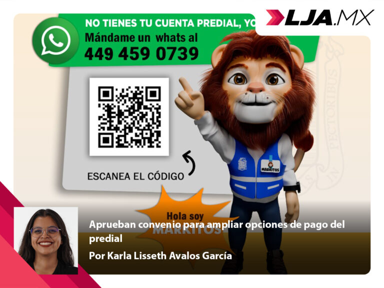 Aprueban convenio para ampliar opciones de pago del predial en Aguascalientes