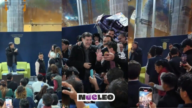 Entre abucheos y gritos de ‘¡Fuera!’: así terminó Gerardo Fernández Noroña siendo expulsado por estudiantes de la Universidad de Guanajuato