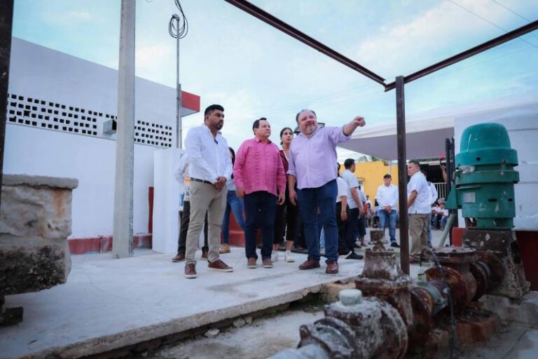 Invierten más de 2.3 millones en agua potable para Teya, Yucatán