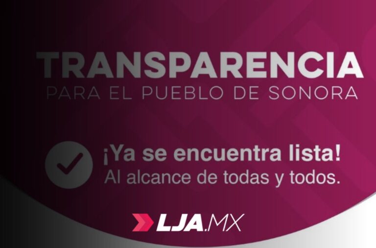 Transparencia para el Pueblo de Sonora, al alcance de todas y todos
