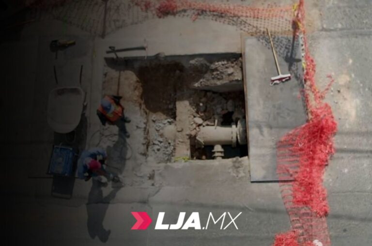 Avanza rehabilitación de la línea de conducción de agua potable en avenida Convención de 1914 Norte en Aguascalientes