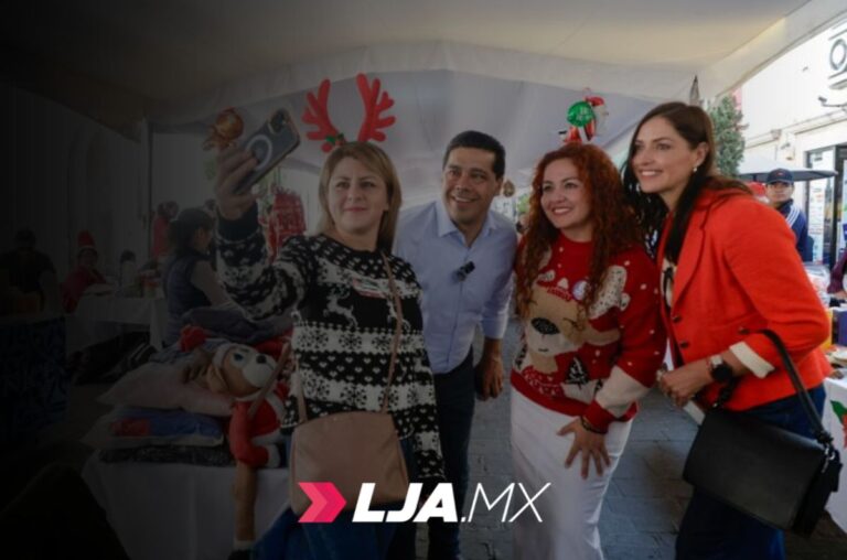 Recorre Leonardo Montañez el mercado “IMMAGINA tu Navidad” en Venustiano Carranza
