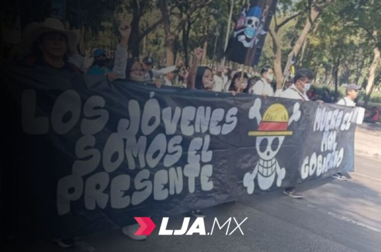 Generación Z sale a marchar: “no hay nada que celebrar” a siete años de la 4T