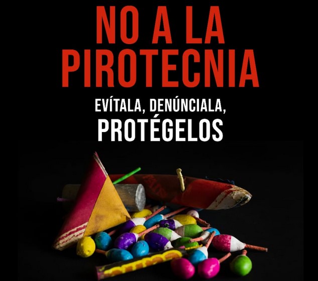Gobierno Municipal de Jesús María Llama a evitar el uso de pirotecnia y reportar su venta