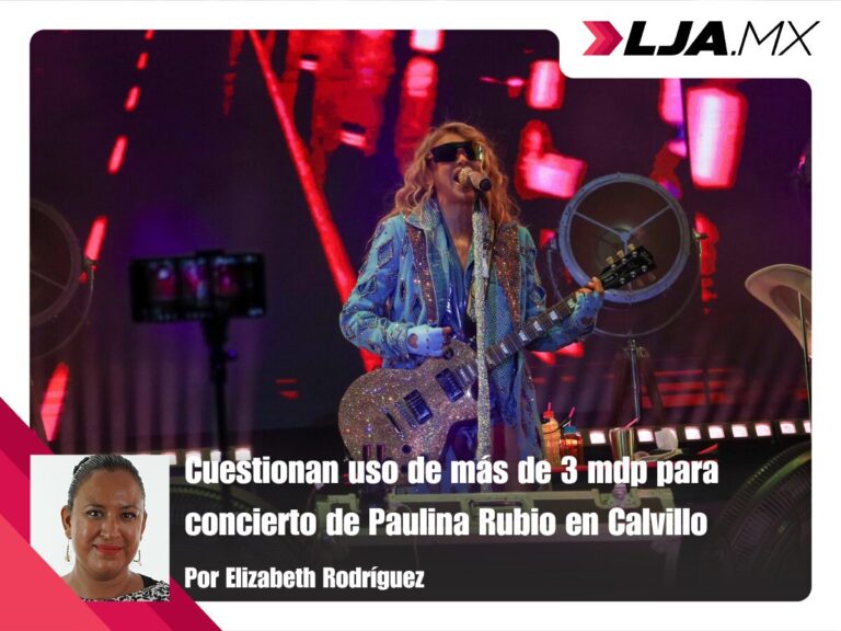 Cuestionan uso de más de 3 mdp para concierto de Paulina Rubio en Calvillo
